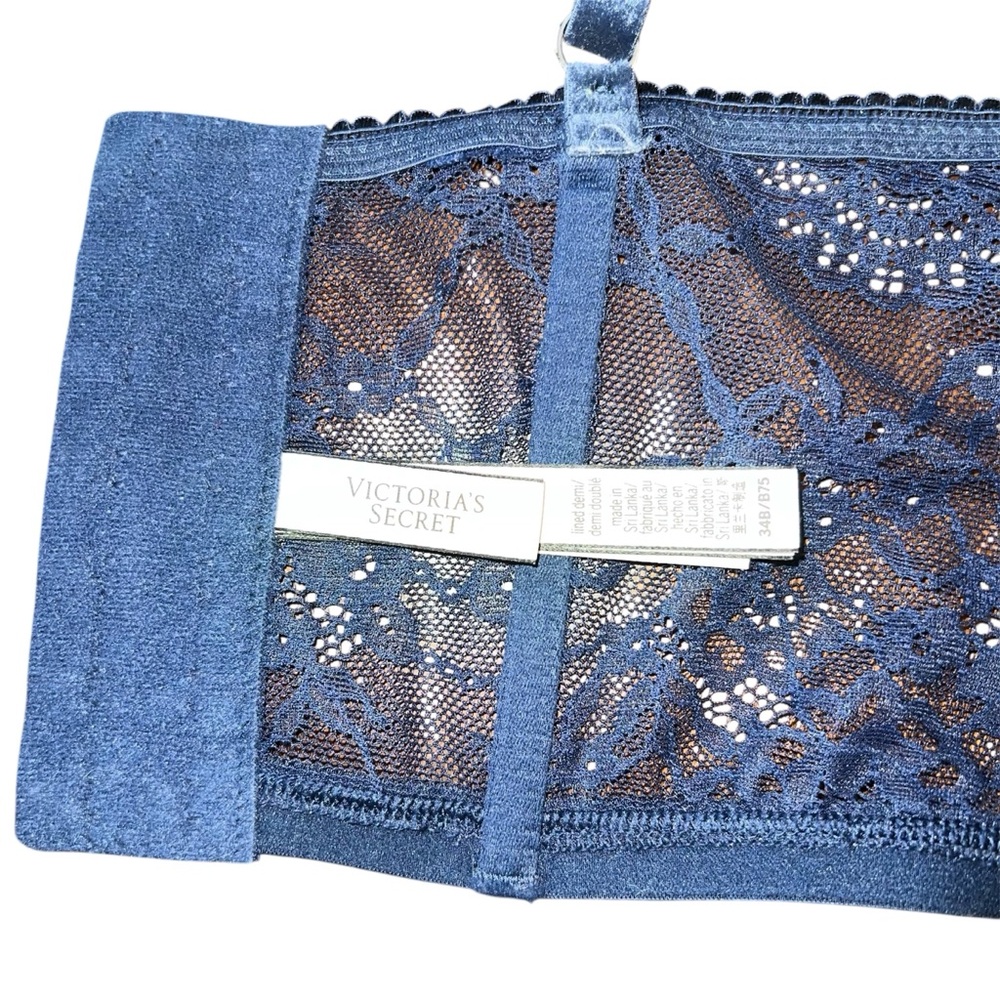 VS Dream Angels Lace & Velvet Shine Strap Corset Bra - Picture 4 of 5
